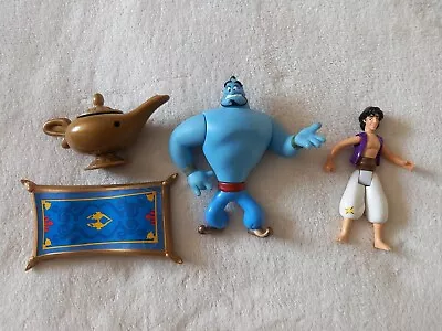 Buy Disney Mattel Aladdin Genie Lamp Magic Carpet Figures Toy 1992 Set Job Lot • 12.95£