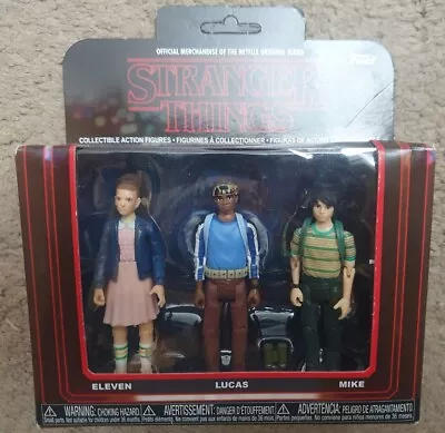 Buy Stranger Things Action Figure 3-pack Funko Eleven Mike Lucas - Pop Mcfarlane • 39.95£