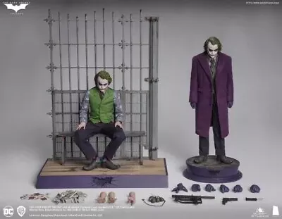 Buy InArt The Dark Knight Joker 1/6 DELUXE Rooted 2 Figures Hot Toys Queen Studios • 990£