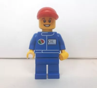Buy LEGO Town Minifigure Octan Blue Oil Mechanic Figure VG C  • 2.99£