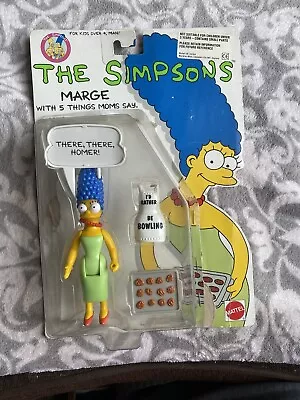 Buy The Simpsons Action Figure Carded 1990 Marge Complete Vintage • 17.50£