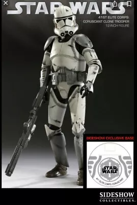 Buy Star Wars Coruscant Clone Trooper 12   Exclusive Sideshow - Grey 21611 New Sealed • 462.83£
