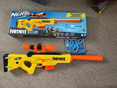 Buy NERF-Fortnite Sniper BASR-L Bolt Action, Clip Fed Blaster + 12 Darts • 26.99£