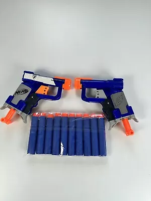 Buy Nerf N-strike Jolt Blasters X2 Blue Soft Foam Dart Gun Toy + Bullets • 11.99£