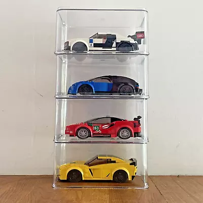 Buy Stackable Display Case Lego -Speed Champions Plastic Acrylic Dust Protect 6 Wide • 4.49£