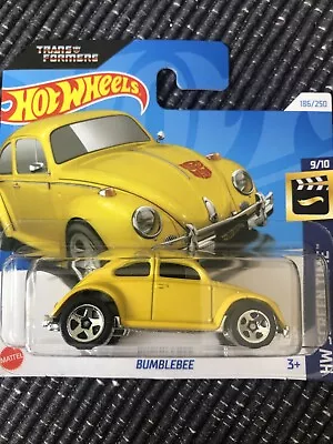 Buy Hot Wheels Bumblebee Screen Time Transformers Yellow VW Beetle Short Card New • 8£