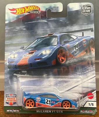 Buy Hot Wheels McLaren F1 GTR Gulf British Horse Power Car Culture 2020 Die-cast • 16.99£