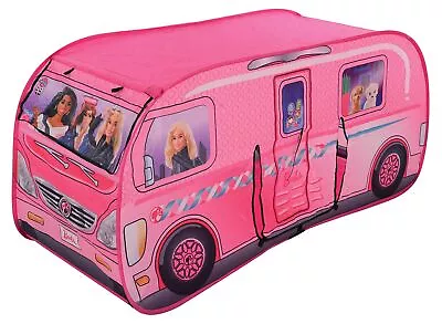 Buy Barbie M009728 Pop-Up Camper Tent Campervan, Multicoloured,49 X 49 X 40 Cm • 56.99£