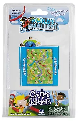 Buy World's Smallest Chutes And Ladders Miniature Board Game - Pocket / Travel Size • 9.79£