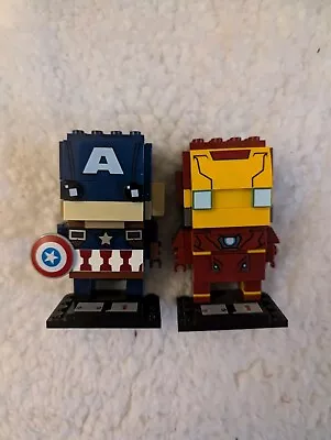 Buy LEGO BrickHeadz Marvel Avengers Iron Man #41590 And Captain America #41589 • 10£