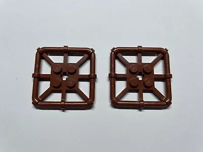 Buy LEGO 2 X Reddish Brown Plate, Modified 2x2w/ Bar Frame Square 60266 70014 • 1.77£