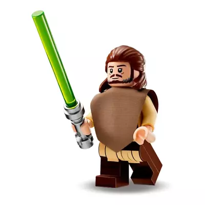 Buy LEGO Star Wars Qui-Gon Jinn Minifigure From 75383 DM's Sith Infiltrator IN HAND • 15.99£