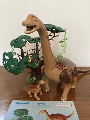 Buy Playmobil 5231 Brachiosaurus & Baby Dinosaur 100% Complete And With Instructions • 24.50£