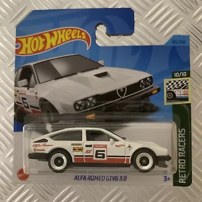 Buy Hot Wheels Alfa Romeo GTV6 3.0 Long Card 1:64 Mattel Diecast (White) • 4£