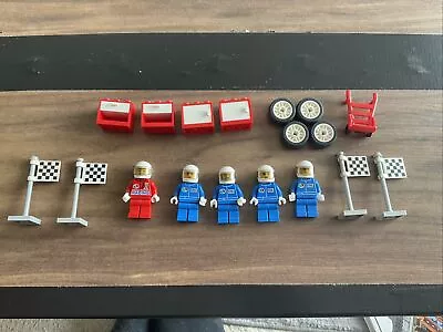 Buy Lego Minifigure Genuine City Octan Racing Driver & 4 Pit Crew & Accessories  • 6£