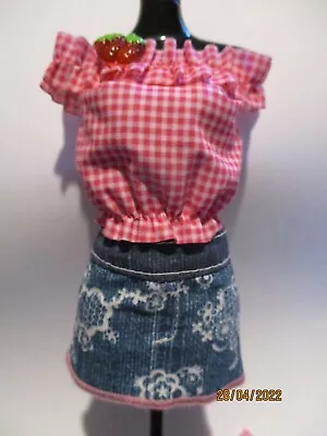 Buy Barbie Doll Outfit   Vichy Top + Jeans Skirt + Shoes   (228)  • 7.99£