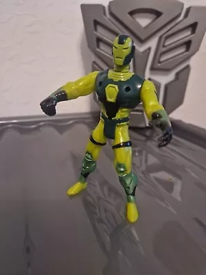 Buy Vintage 1995 Marvel Iron Man Action Figure 5” Jointed Neon Green Suit By Toy Biz • 4.99£