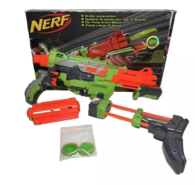 Buy Nerf Vortex Praxis Disc Blaster - 10 Disc Magazine - Boxed Tested And Working • 25£