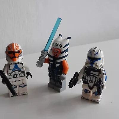 Buy Lego Star Wars Mini Figures Includes, Captain Rex, Jedi Asoka And A 332 Guard. • 25£