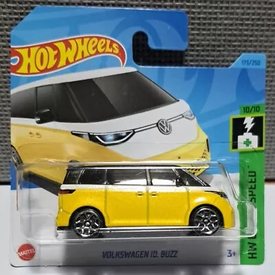 Buy Hot Wheels 2023 HW Green Speed #173 VW ID.BUZZ Electric Retro Minivan T2 Bus • 5.95£