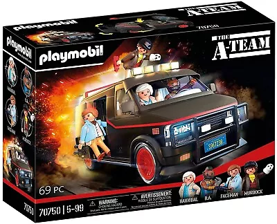 Buy Playset Van A-Team With 4 Figure Original PLAYMOBIL 70750 Collectors • 75.05£
