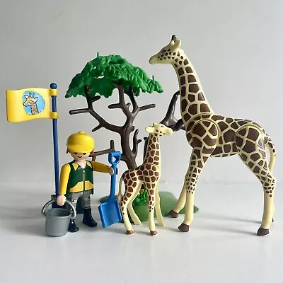 Buy Playmobil Giraffe Zoo Set With Baby Giraffe Calf & Keeper. Playmobil Animals • 14.99£