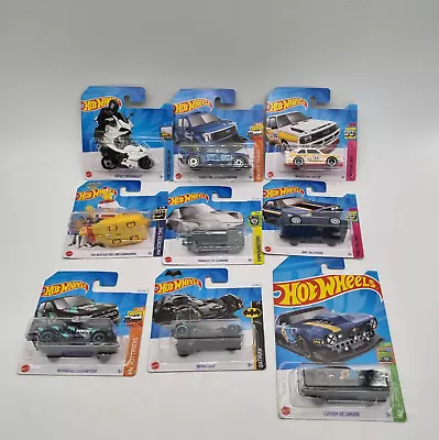 Buy 9 X New Hot Wheels Bundle - Batmobile, Delorean, Ducati, Yellow Submarine Etc • 29.99£