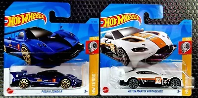 Buy HOT WHEELS 2 Set PAGANI ZONDA R & ASTON MARTIN VANTAGE GTE / Low Postage • 5.99£