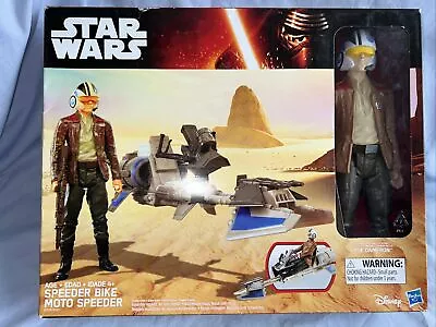 Buy Star Wars, Speeder Bike & Poe Damon 12 Inch Action Figure, Hasbro, 2015, BNIB • 17.99£