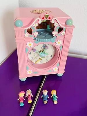 Buy 1991 Vintage Polly Pocket Bluebird Funclock Pink Working Full Clock • 126.46£