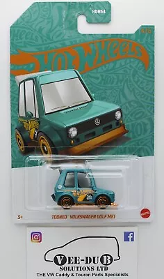 Buy Hot Wheels Pearl And Chrome Tooned Volkswagen Golf MK1 Green US Ex HVX07 GTI NEW • 5.99£
