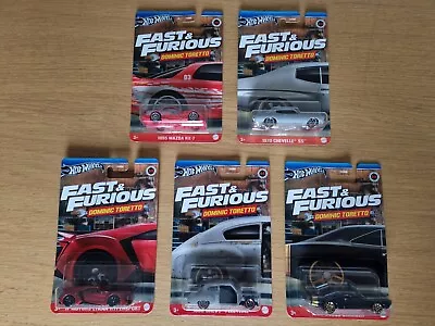 Buy Hot Wheels Diecast. Fast And Furious - Dominic Toretto Set Of 5. Bnib.  • 26.99£