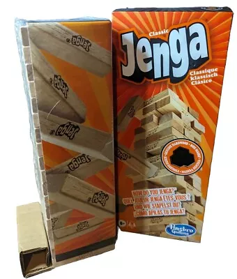 Buy Classic Jenga Game From Hasbro Stacking Wooden Block Game New • 12.99£