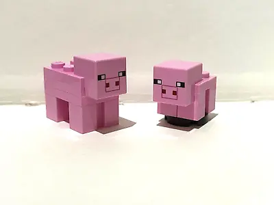 Buy Lego Minecraft Pig From Set 21128 & Baby Pig From Set 21170 • 7.49£