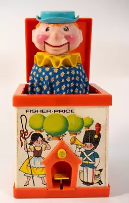 Buy Vintage 1970 Fisher Price Jack In The Box Puppet Pop Up Toy,Working. • 10£