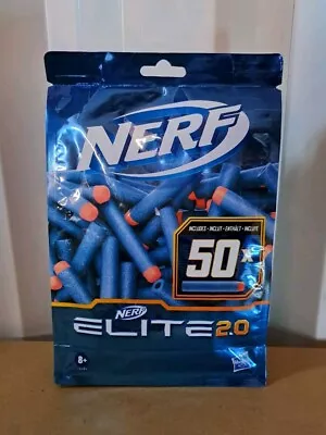 Buy Official NERF Elite 2.0 Dart Bullet Refill 50 Pack • 11.99£