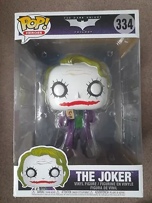 Buy Funko Pop! Movies: The Dark Knight Trilogy - The Joker (10 Inch) Vinyl Figure • 36£