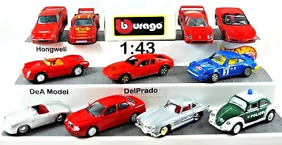 Buy Various 1:43 Bburago DeA Hot Wheels CHEVY FERRARI MATRA PORSCHE VW Sports Cars • 3.33£