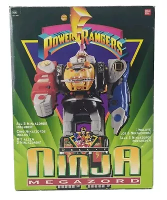 Buy Boxed Vintage Bandai 1994 Power Rangers 2491 Deluxe Ninja Megazord Toy. • 150£