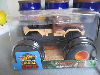 Buy Hot Wheels Monster Trucks Oversized..tyrannosauraus Rex... Jurassic World • 14.95£