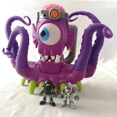 Buy Imaginext Mattel Tentaclor Alien Purple Space Cyclops Light Sounds + 2 Figures. • 18.99£
