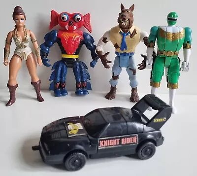 Buy Vintage Action Figures X5 Ghostbusters MOTU Power Rangers Knight Rider • 13.99£