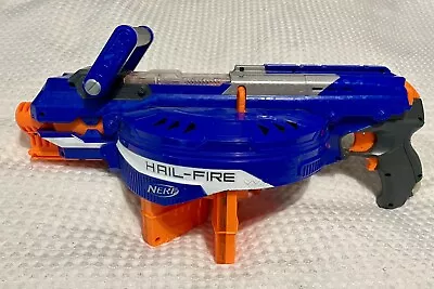 Buy NERF N Strike Gun Hail Fire Blaster With 2 Ammo Clips No Darts Included • 13.99£