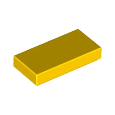 Buy Lego Bricks 20x Bright Yellow 1x2 Tile Flat Thin Studless Plate 306924 3069 NEW • 2.99£