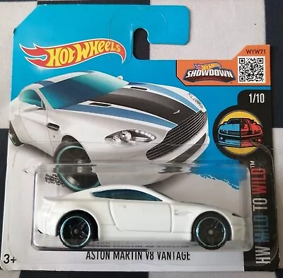 Buy 2016 Hot Wheels Aston Martin V8 Vantage HW Mild To Wild Short Card 56/250 #1/10 • 5.95£