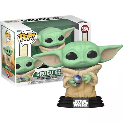 Buy Funko POP! Star Wars Grogu With Armor Book Of Boba Fett Bobblehead Figure No 584 • 16.20£