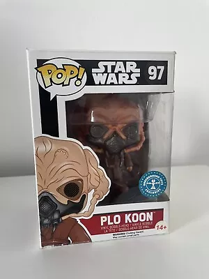 Buy Funko Pop Plo Koon - Star Wars 97 Exclusive BNIB • 30£