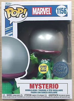 Buy Funko Pop Marvel Spider-Man Mysterio GITD #1156 + Free Protector • 15.99£