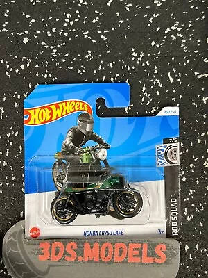 Buy MOTORBIKES HONDA CB750 CAFE GREEN Hot Wheels 1:64 **COMBINE POSTAGE** • 2.95£