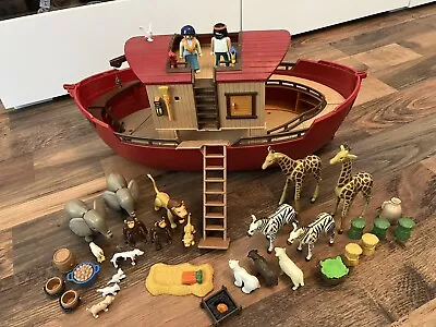 Buy Vintage 2003 Playmobil 3255 Floating Noah's Ark With Lots Of Animals & Extras • 22£
